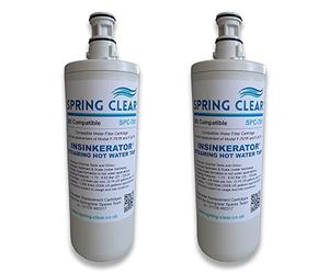 SpringClear SPC-701 Compatible Water Filter Cartridge for Insinkerator F701R Instant Hot Water Tap | F701R, F-701R, 3US-AF01, HC-3300, GN-1100, HC-1100, 3M AP3-765S, 70020019835 (2 Pack)