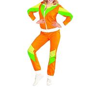 Springcmy Men Women 80s Tracksuit Outfit Retro Jacket Shell Hip Hop Windbreaker 80s Costumes Halloween Party Disco Costume