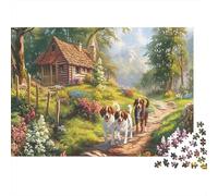 Springer Spaniel 1000 Piece Cardboard Jigsaw Puzzle Family Fun Educational Parent-Child Handsome Little Dog Puzzle Game for The Whole Family Puzzle Lovers 70x50cm/1000pcs