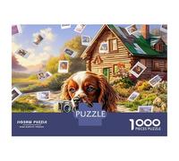 Springer Spaniel 1000 Piece Puzzle for Adults Recycled Paper Jigsaw Puzzle Cute Pet Fun And Challenging Family Game Great Gift Idea Perfect for Game Nights 70x50cm/1000pcs