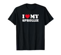 Springer Spaniel Border Collie Mix I Love My Sprollie T-Shirt