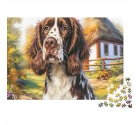 Springer Spaniel Cardboard Spaniel Close-up by Stream Premium Jigsaw Puzzle Giftable Family Game 70x50cm/1000pcs