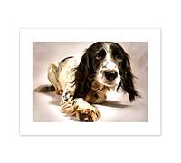 Springer Spaniel Cute Dog Canvas Wall Art Print