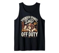Springer Spaniel Dad Off Duty Dog Owner Father Tank Top