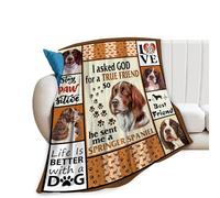 Springer Spaniel Dog Blanket Springer Spaniel Gifts and Decor Cute Dog Throw Blanket Dog Blanket for Girls Women Kids Adults Soft Warm Cozy Fleece Blanket for Couch Sofa Bed 50"x40"