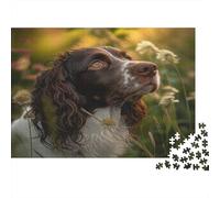 Springer Spaniel Jigsaw Puzzles for Adults 1000 Piece for Adults Puzzle Educational Challenging Game Gifts Home Decoration Puzzle Toys Jigsaw Puzzle 1000pcs (75x50cm)
