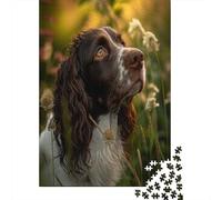 Springer Spaniel Jigsaw Puzzles for Adults 1000 Piece Painting Jigsaw Puzzles for Adults Educational Game Challenge Toy 1000 Pieces Puzzles for Adults 1000pcs (75x50cm)