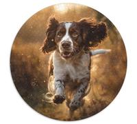 Springer Spaniel Jigsaw Puzzles Puzzle for Adults Kids. 1000 Pieces Whimsical Challenge Toy Educational Game Home Decoration for Educational Games Gifts 1000pcs (67.5x67.5cm)