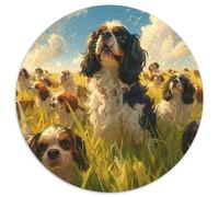 Springer Spaniel Jigsaw Puzzles Puzzles for Adults Kids. 1000 Piece Impossible Challenge Toy Educational Games Home Decoration for Educational Games Gifts 1000pcs (67.5x67.5cm)