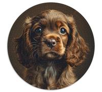 Springer Spaniel Jigsaw Puzzles Puzzles for Adults Kids. 1000 Piece Impossible Challenge Toy Educational Games Home Decoration for Adults& Kids Age 14 Years Up 1000pcs (67.5x67.5cm)