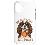Springer Spaniel My Best Friend Has Paws Dog Lover Cute Case for iPhone 16