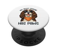 Springer Spaniel My Best Friend Has Paws Dog Lover Cute Grap PopSockets Adhesive PopGrip