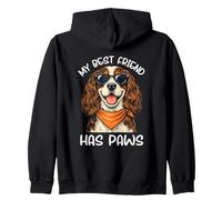 Springer Spaniel My Best Friend Has Paws Dog Lover Cute Grap Zip Hoodie