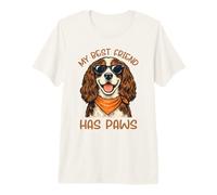 Springer Spaniel My Best Friend Has Paws Dog Lover Cute Premium T-Shirt