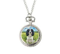 Springer Spaniel Pocket Watch • Dog Lover Gift • Birthday or Christmas for Men or Women • Unique Springer Spaniel Artwork Keepsake for Pet Owners • Gift Boxed Accessory for Spaniel Fans
