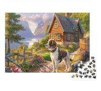 Springer Spaniel Thick Paper Spaniel in Mountain Landscape Jigsaw Puzzle Bundle Boredom Buster Puzzle Gift 52x38cm/1000pcs