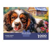 Springer Spaniel1000-Piece Jigsaw Puzzle Cute Close-up Tongue-out- Challenging Puzzle Game for Kids 70x50cm/1000pcs