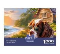 Springer SpanielPhenomenal 1000-Piece Jigsaw Puzzles for Adults The Definitive Encounter with Impossible, Hard, Difficult Challenging Puzzle Games - This Is The Crowning Gift Jigsaw Puzzles for Adult