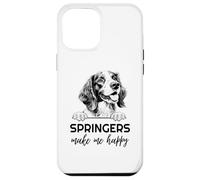 Springers Make Me Happy | Funny Springer Spaniel Lover Case for iPhone 12 Pro Max