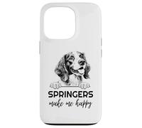 Springers Make Me Happy | Funny Springer Spaniel Lover Case for iPhone 13 Pro