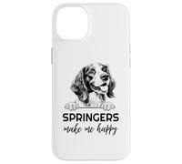 Springers Make Me Happy | Funny Springer Spaniel Lover Case for iPhone 14 Plus