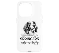 Springers Make Me Happy | Funny Springer Spaniel Lover Case for iPhone 15 Pro