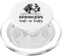 Springers Make Me Happy | Funny Springer Spaniel Lover PopSockets PopGrip for MagSafe