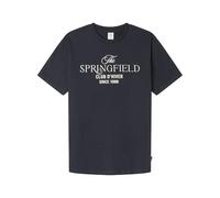 Springfield Camiseta Con Gráfico Men's Knit, Dark Blue, S