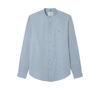 SPRINGFIELD Daily Refresh Structure Mao Shirt Men, Sky Blue, XL