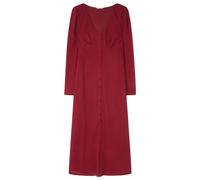 SPRINGFIELD Women's Structured midi Dress, Maroon, M