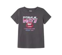 SPRINGFIELD Frqs Women's Kiss Licence T-Shirt, Charcoal Grey, M