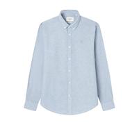 SPRINGFIELD Linen Basic European Flax Shirt Men, Sky Blue, L