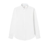 SPRINGFIELD Linen Basic European Flax Shirt Men, Standard White, XL