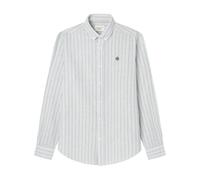 SPRINGFIELD Men's Linen Stripes European Flax Shirt, Ivory White, XL