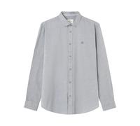 SPRINGFIELD Men's Camisa Estructura Garment Diyed Shirt, Navy Blue, S