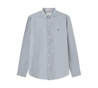 SPRINGFIELD Men's Camisa Oxford Basic Color Shirt, Steel Blue, M