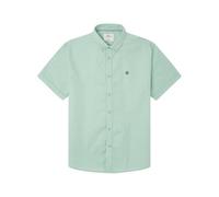 SPRINGFIELD Men's Camisa Reconsider Manga Corta Y Corte Recto de Algodón Shirt, Green, L