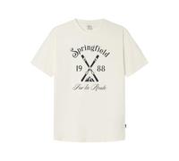 Springfield Men's Camiseta con gráfico ski Short Sleeve T-Shirt, Mafil, M