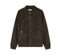 Springfield Men's Chaquetas Faux Suede Jacket, Estamapado Marron, M