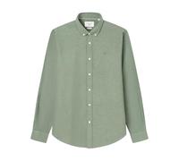 SPRINGFIELD Men's Linen Basic European Flax Shirt, Green Grey, XS