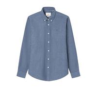 SPRINGFIELD Men's Linen Basic European Flax Shirt, Navy Blue, S