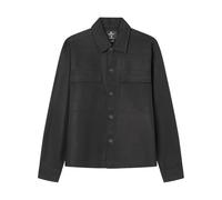 SPRINGFIELD Men's Overshirt Linen Marron Shirt, Black Standard, L