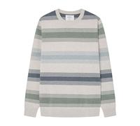 SPRINGFIELD Men's Patterned Coloured Striped Jumper Polo Sweater, Green, S