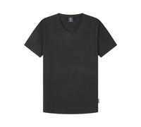 SPRINGFIELD Men's Reconsider Basic V Neck Cotton with Elastane T-Shirt, Black, L