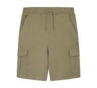 SPRINGFIELD Men's Reconsider French Terry Cargo Bermuda with Logo Tree Embroidered T-Shirt, Beige, M