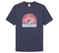 SPRINGFIELD Men's Reconsider Short Sleeve T-Shirt with Beach Chair Print On Chest, Dark_Blue, M