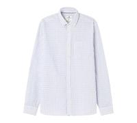 SPRINGFIELD Men's Camisa Seersucker Strypes Shirt, Steel Blue, S