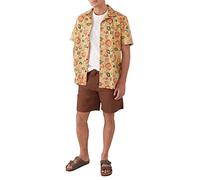 Springfield Men's Shirt, Print, Yellow, L