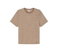 SPRINGFIELD Men's Structure Stripe T-Shirt, Brown Clay, XS