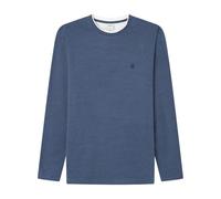 SPRINGFIELD Men's 3ba Camiseta Microraya Doble Undershirt, Dark Blue, S